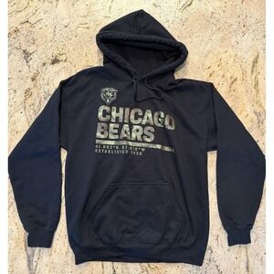 Cool Unique Chicago Bears Hoodie Black Size Medium